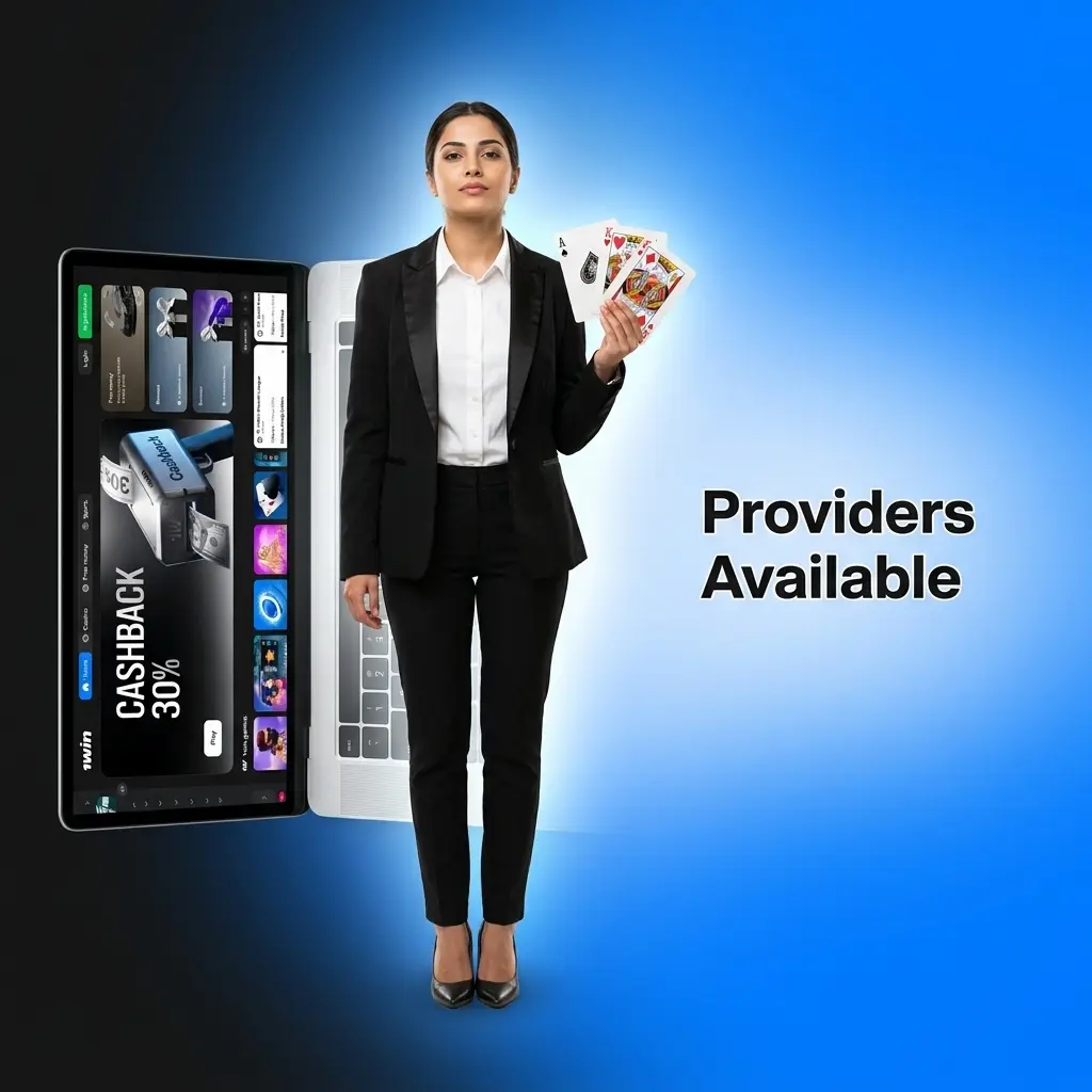 Evolution, Pragmatic Play Live, and Ezugi live casino providers offering Hindi-speaking dealers and Indian-focused tables