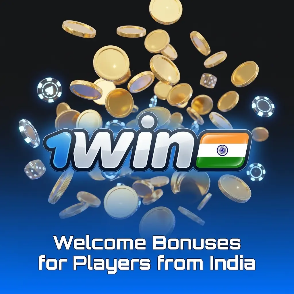 1win welcome bonus for Indian players showing 500% up to 180,000 INR and 600% crypto offer with 500 free spins