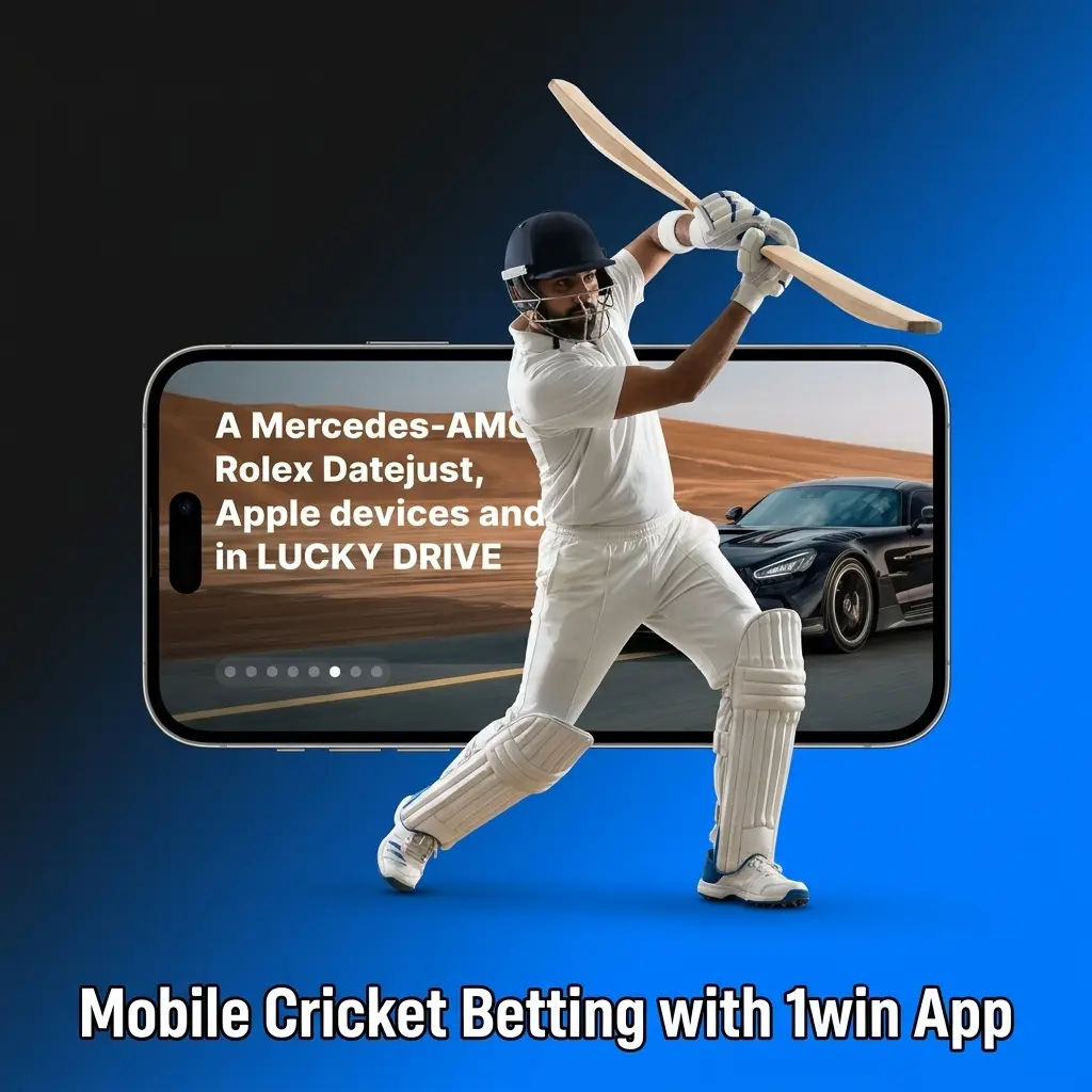 1win mobile app for cricket betting on Android and iOS with live sportsbook and account management features