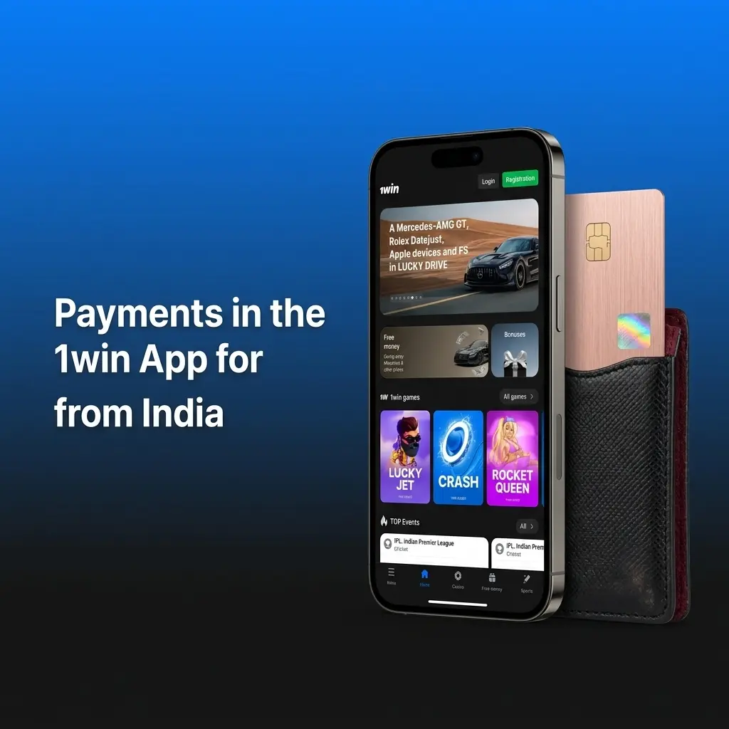 1win app payment methods in India including UPI, PhonePe, Paytm, crypto, and cards for INR deposits and withdrawals